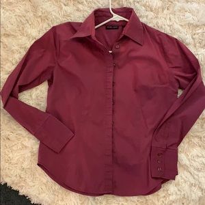 Maroon dress shirt New York & Company